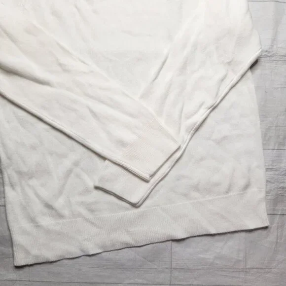 Off White Soft Turtleneck Sweater Top - Picture 6 of 9